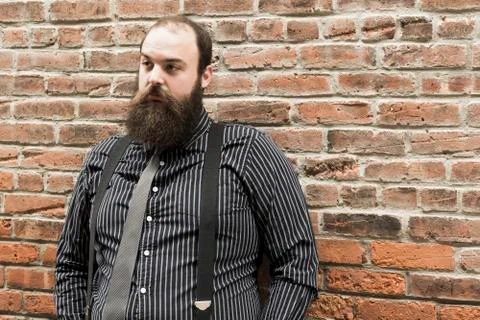 Lost Bearded Man Stock Photos