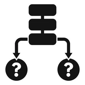Lost block different icon simple vector. Square report Stock Illustration