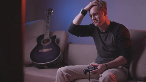 Lost in a computer game Stock Footage 118857769