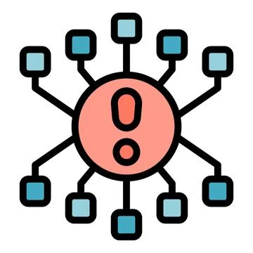 Lost connection icon vector flat Illustrazione stock