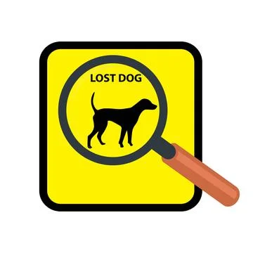 Lost dog Stock Illustration