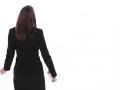Lost female executive. Two shots. SD. Footage