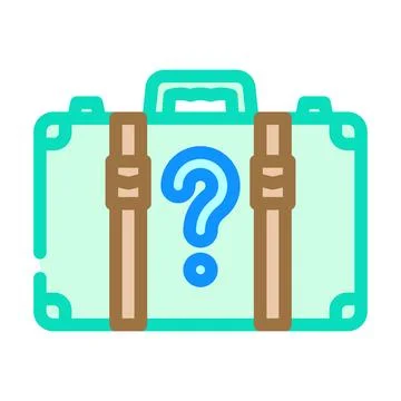 Lost found information color icon vector illustration 스톡 일러스트