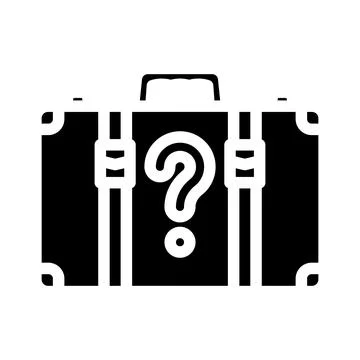 Lost found information glyph icon vector illustration 스톡 일러스트