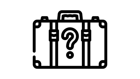 Lost found information line icon animation Stock Footage 326748636