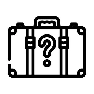 Lost found information line icon vector illustration 스톡 일러스트