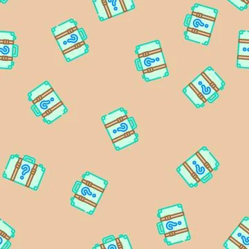 Lost found information vector seamless pattern Stock Illustration