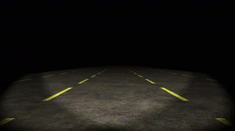 Lost highway, car going on empty road, stable, 4k Stock Footage 40426707