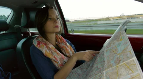 Lost on a highway Stock Footage 32233108