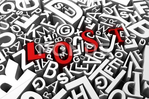 Lost Stock Illustration