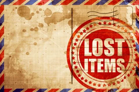 Lost items Stock Illustration
