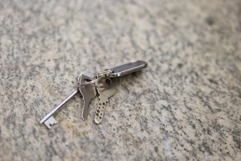 Lost Keys on Stone Stock Photos