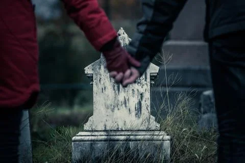 Lost of a Loved one is never easy. Stock Photos