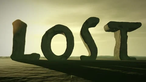 Lost Moss Covered Ancient Stone Letters in a Misty Jungle Ruin with Light Shafts Vidéo 341803348