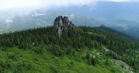 Lost mountain temples Stock Footage 84094951