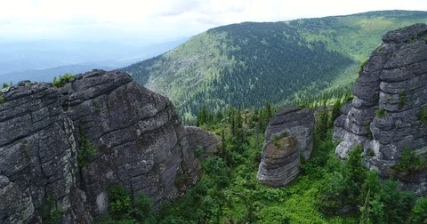 Lost mountain temples Stock Footage 84095512