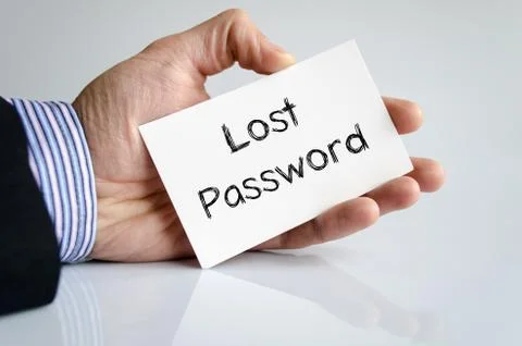 Lost password text concept Foto stock