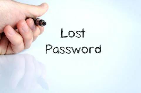 Lost password text concept Foto stock