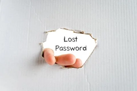 Lost password text concept Stock Photos