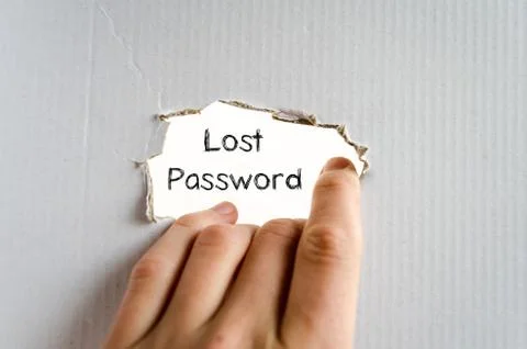 Lost password text concept Foto stock
