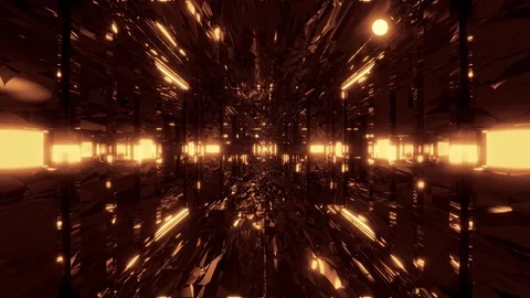 Lost place abstrract space galaxy with glowing spheres 3d illustration live 動画素材 121684879