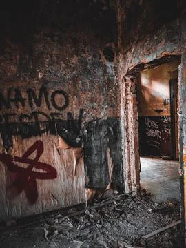 Lost Place inside in a room 写真素材