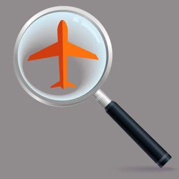 Lost plane Stock Illustration