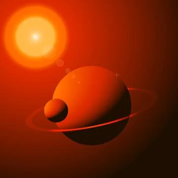 Lost planet Stock Illustration