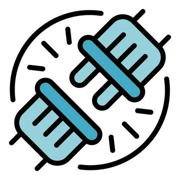 Lost plug icon vector flat イラスト素材