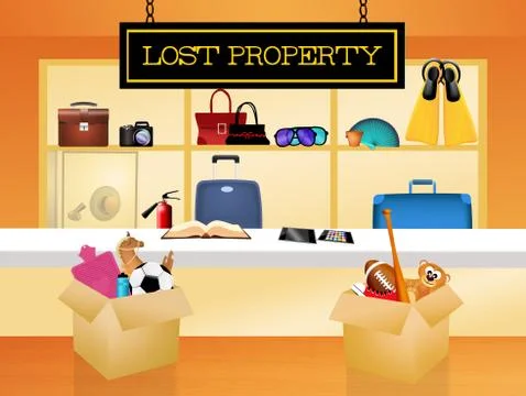 Lost property Stock Illustration