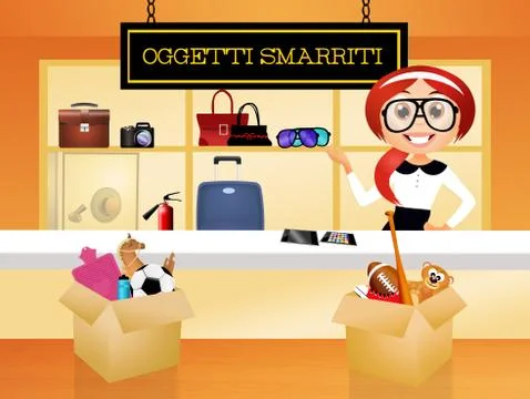 Lost property Stock Illustration