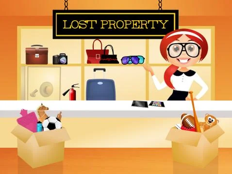 Lost property Stock Illustration