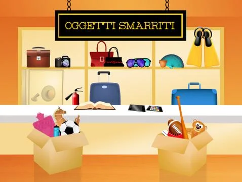 Lost property Stock Illustration