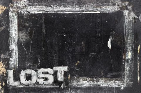 Lost sign template Stock Photos