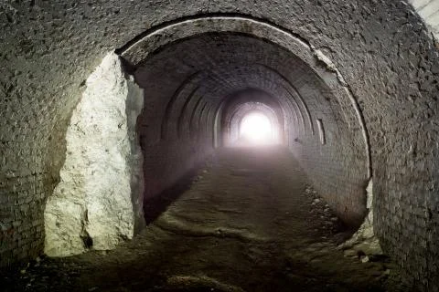 Lost underground tunnel Stock Photos