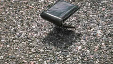 Lost Wallet Stock Footage 197229164