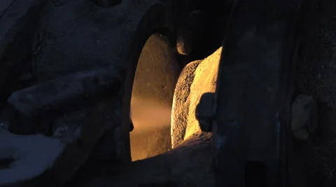 Lost wax bronze casting in a foundry Video stock 60011569