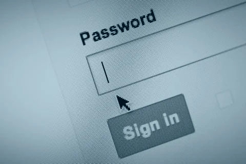 Lost your password? Foto stock