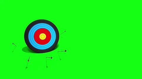 A lot of arrows missing a target 스톡 동영상 326644394