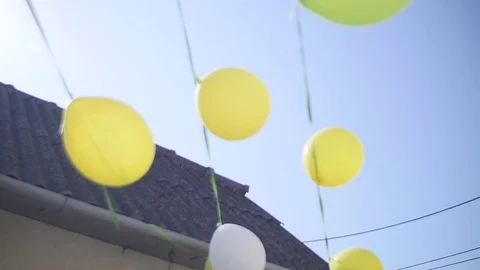 A lot of balloons in the sky Stock Footage 85057519