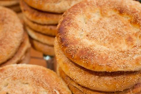 A lot of biscuits Stock Photos