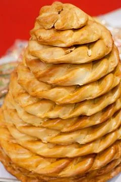 A lot of biscuits Stock Photos