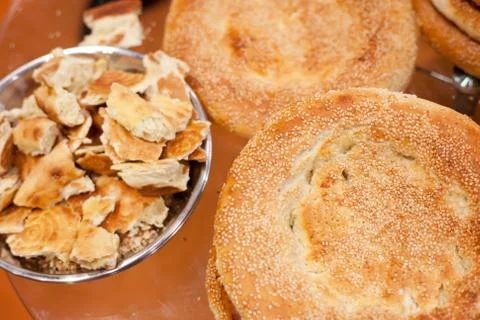 A lot of biscuits Stock Photos