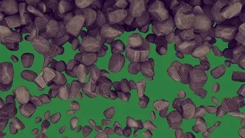 Lot of black dots rocks on it stones pile gray marks isolated isolated on Stock Footage 336893283