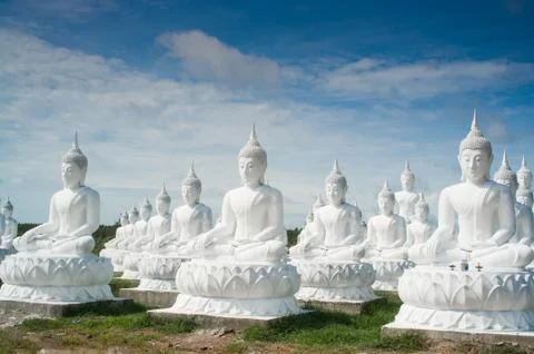 Lot of buddha statue Stock Photos