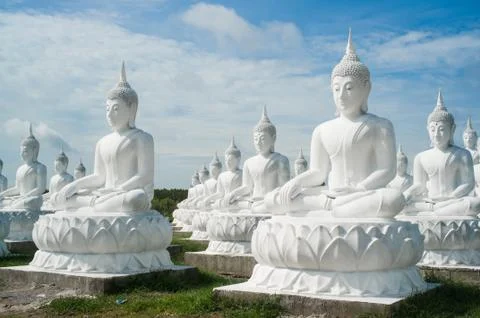 Lot of buddha statue Foto stock