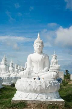 Lot of buddha statue Stock Photos