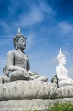 Lot of buddha statue Stock Photos