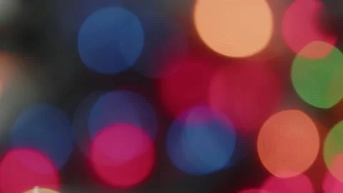 Lot of bulbs in fairy light string 4K video Stock Footage 195530245