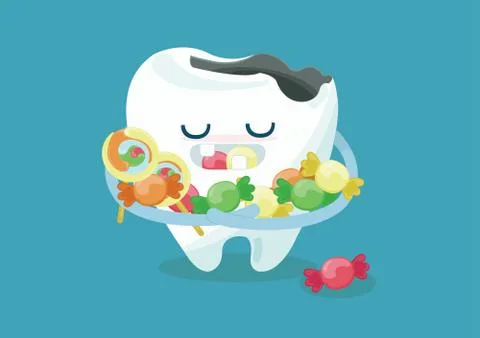 A lot of candy Stock Illustration